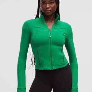 Lululemon Define Cropped Jacket Nulu* Raceway Green